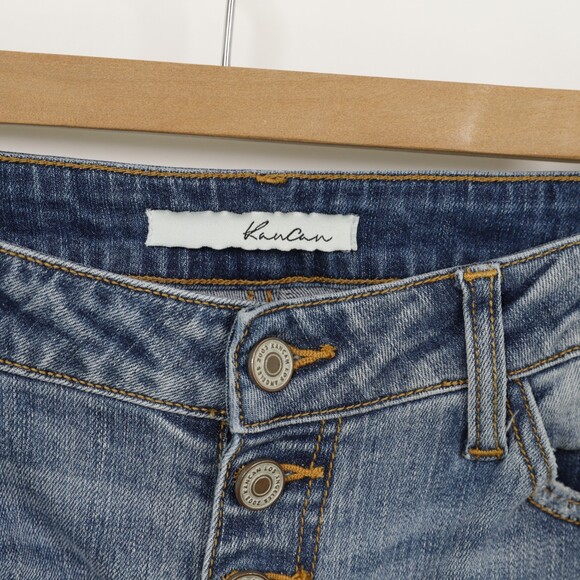KanCan Estilo Mid Rise button Fly Distressed Jeans 25 - Picture 4 of 8